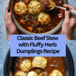 Tasty Beef Stew and Dumplings Recipe