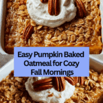 Pumpkin Baked Oatmeal