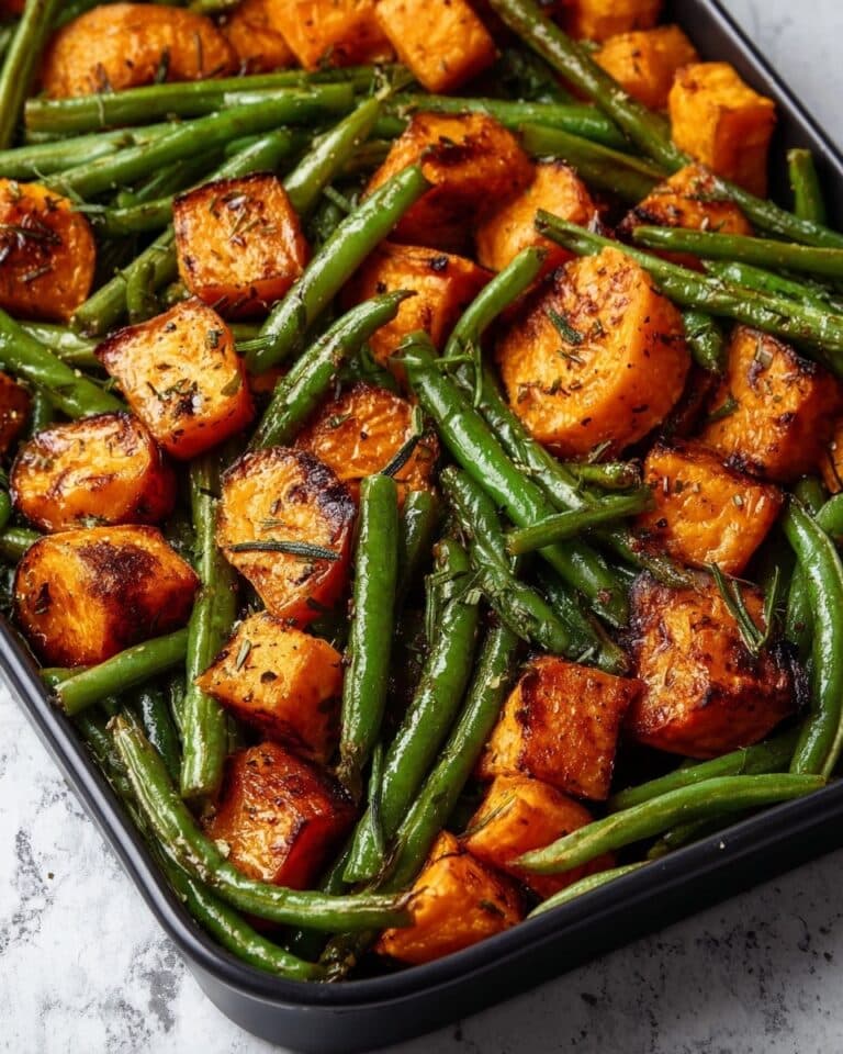 Sweet Potato & Green Bean Tray Bake: Easy & Delicious Recipe