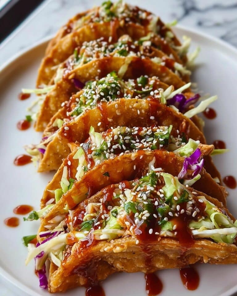 Crispy Chicken Wonton Tacos Recipe