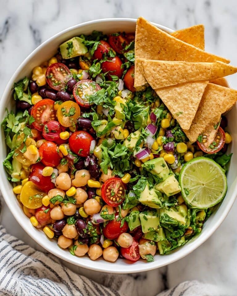 Southwest Chickpea Black Bean Salad Recipe