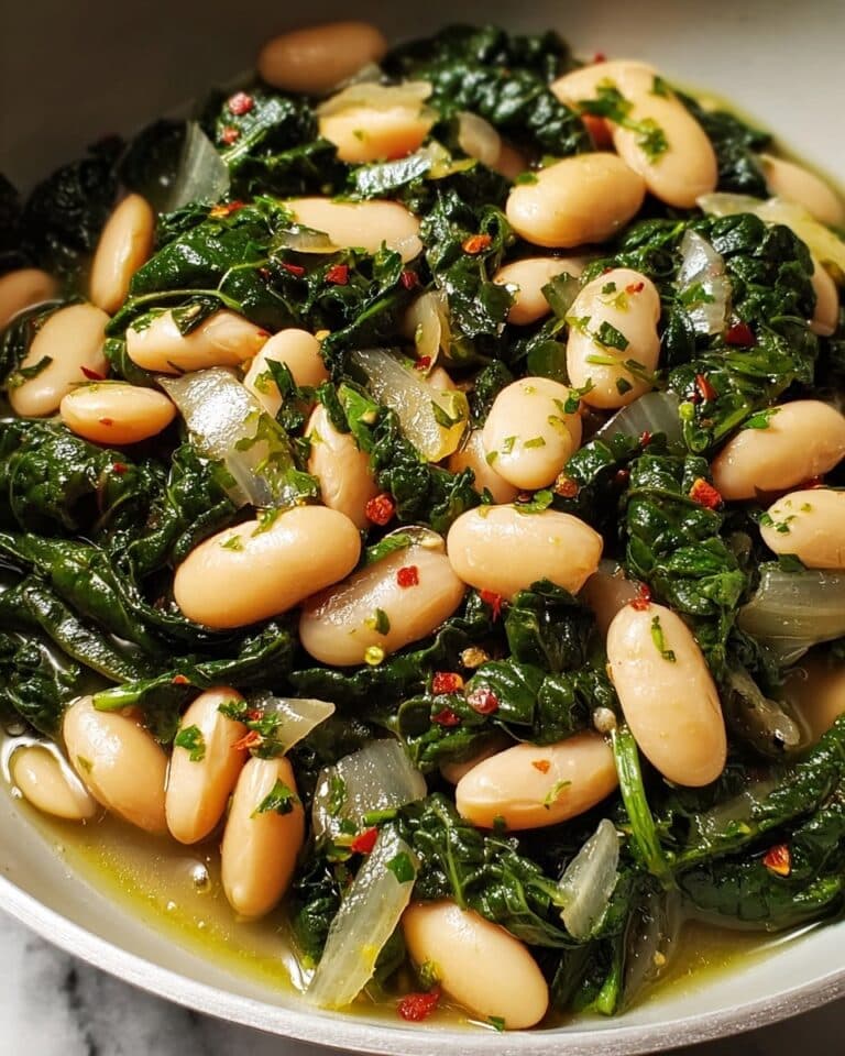 Spinach and White Beans Skillet Recipe