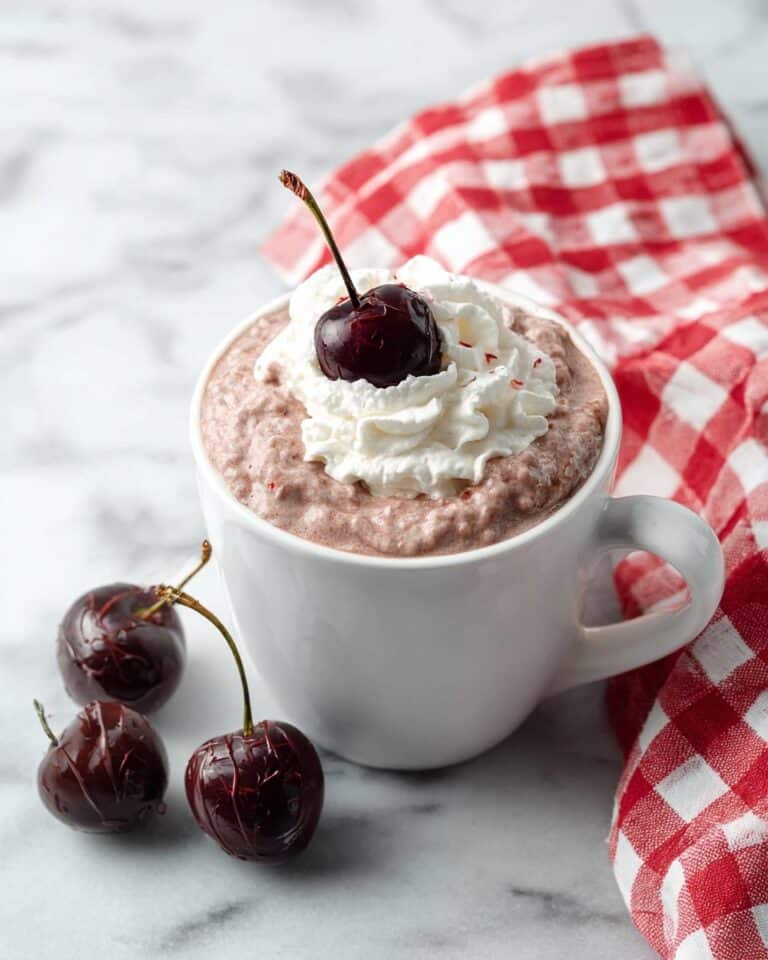 Chocolate Covered Cherry Hot Chocolate Recipe