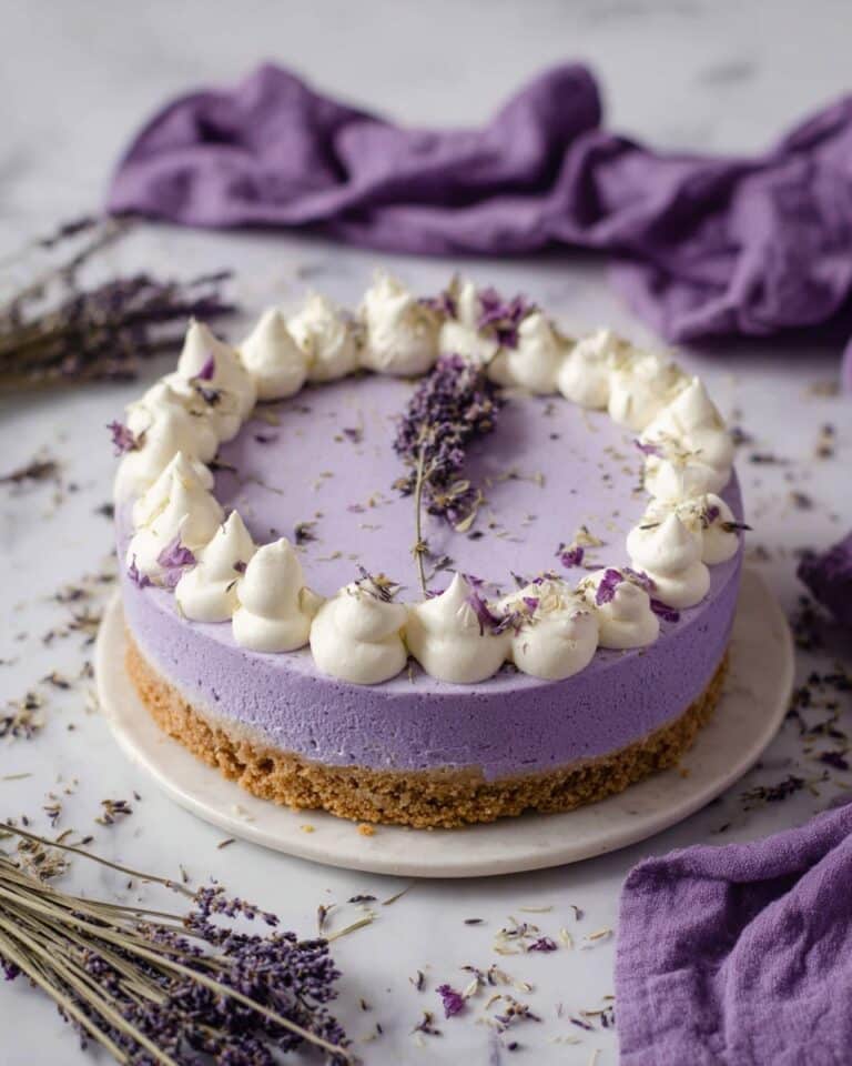No Bake Lavender Cheesecake Recipe