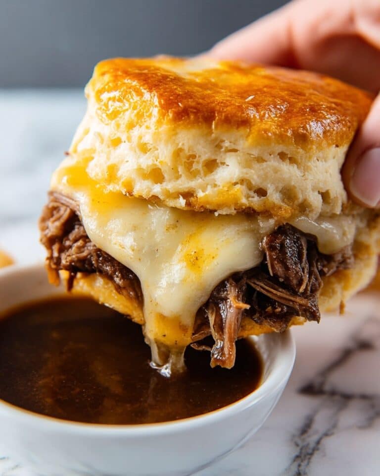 Baked French Dip Biscuits Recipe