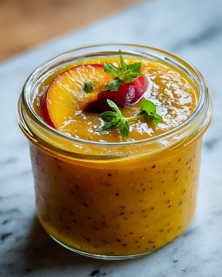 Peach Honey Dijon Balsamic Vinaigrette Recipe