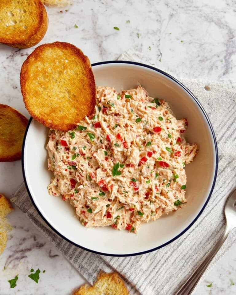 Creamy Tuna Salad with Red Bell Pepper and Fresh Herbs Recipe