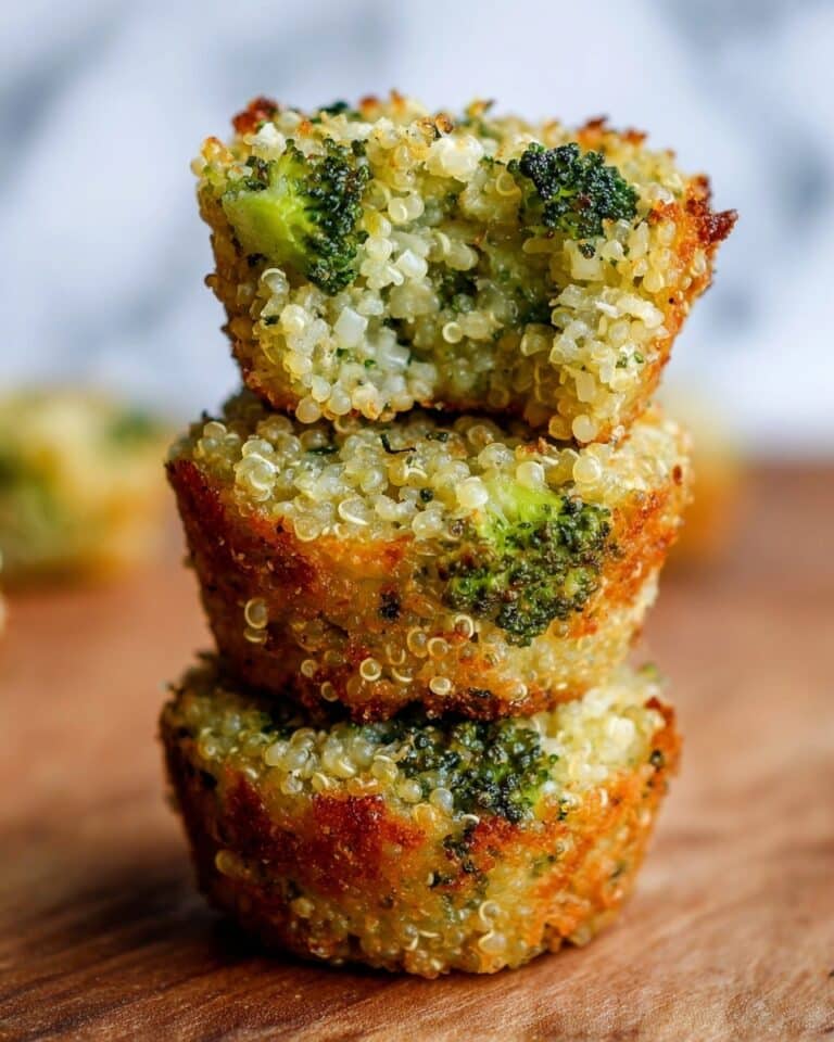 Cheesy Broccoli Quinoa Bites Recipe
