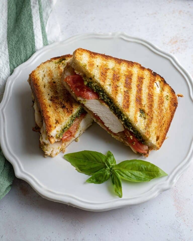 Chicken Caprese Pesto Panini Recipe