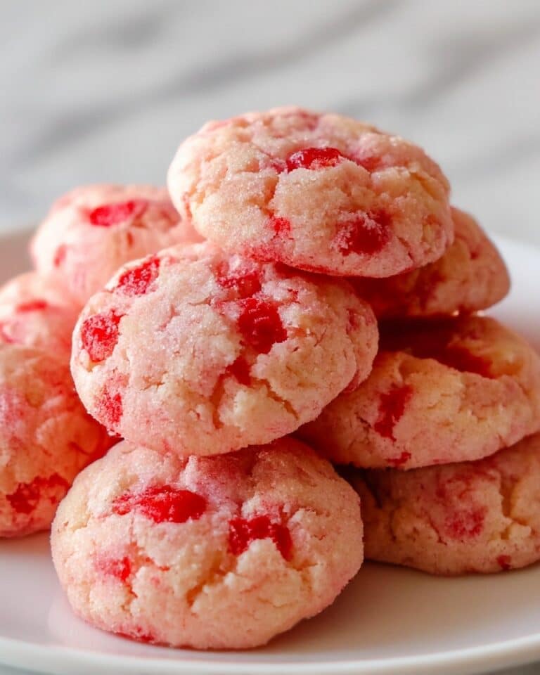 Melt In Your Mouth Cherry Shortbread Cookies Recipe