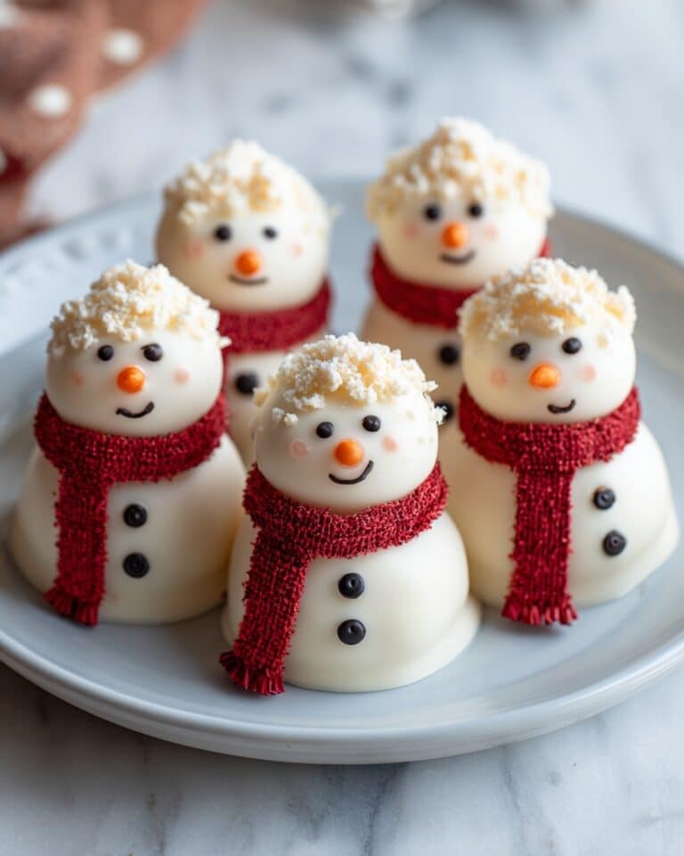Mini Snowman Truffles Recipe
