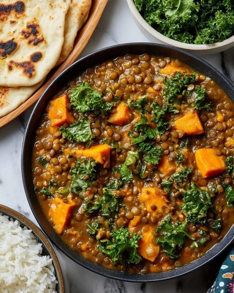 Brown Lentil Sweet Potato Curry Recipe