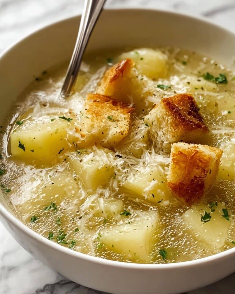 Soothing Hangover Cure Garlic Potato Soup Recipe
