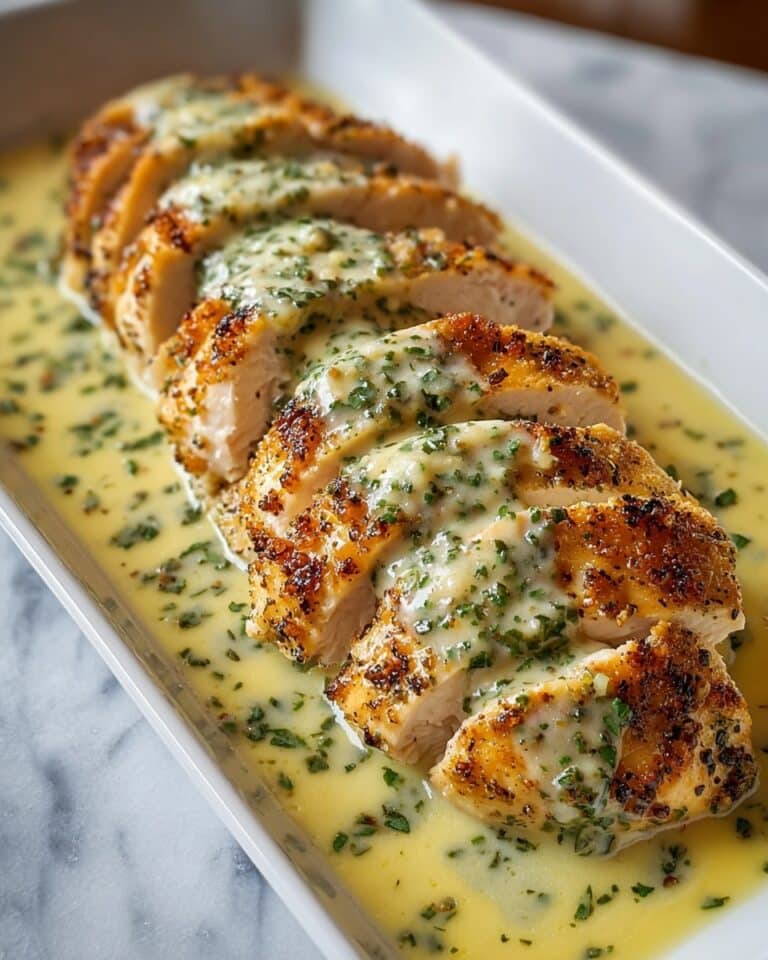 Baked Caesar Chicken with Creamy Parmesan Sauce in 35 Minutes Recipe