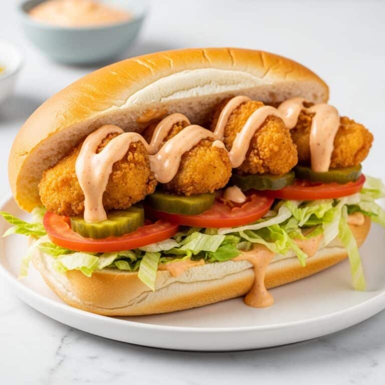 Fried Chicken Po’Boy with Homemade Remoulade Recipe