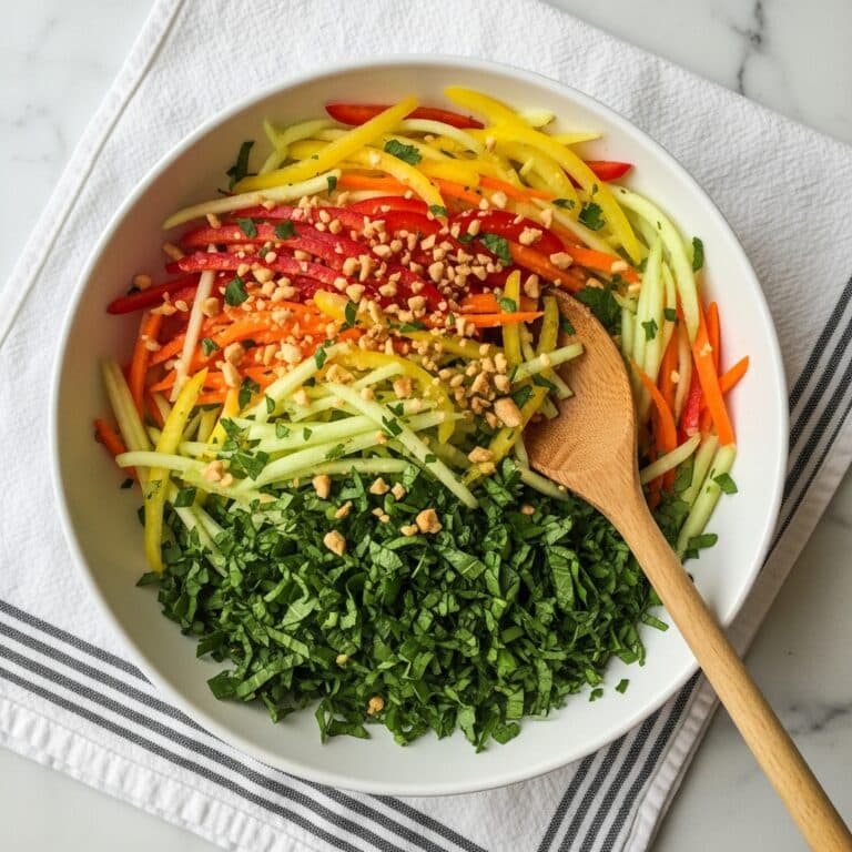 Chopped Thai Salad with Sesame Garlic Dressing Recipe