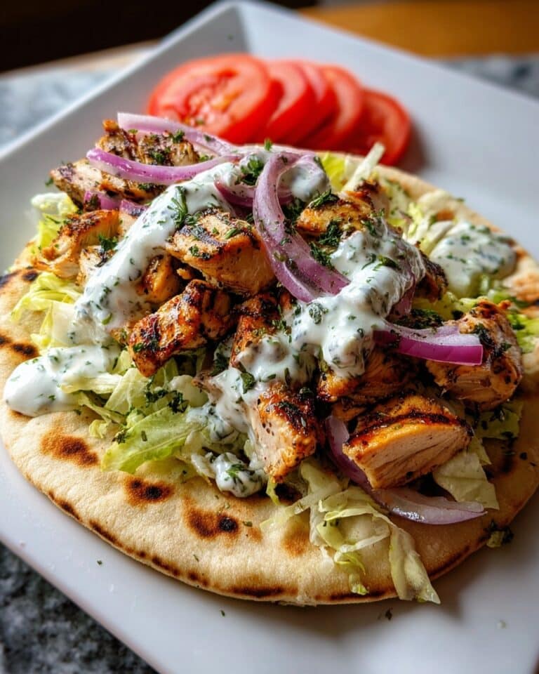 Greek Chicken Gyros with Lemon-Herb Marinade Recipe