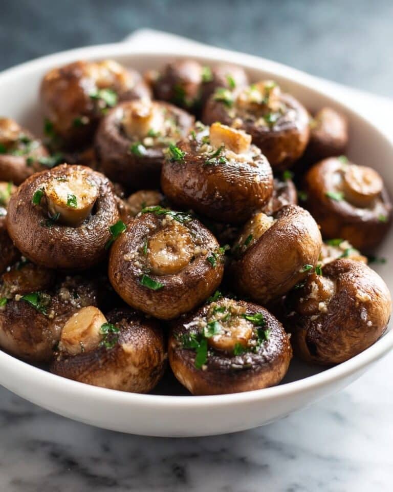 Garlicky Oven Roasted Mushrooms Recipe