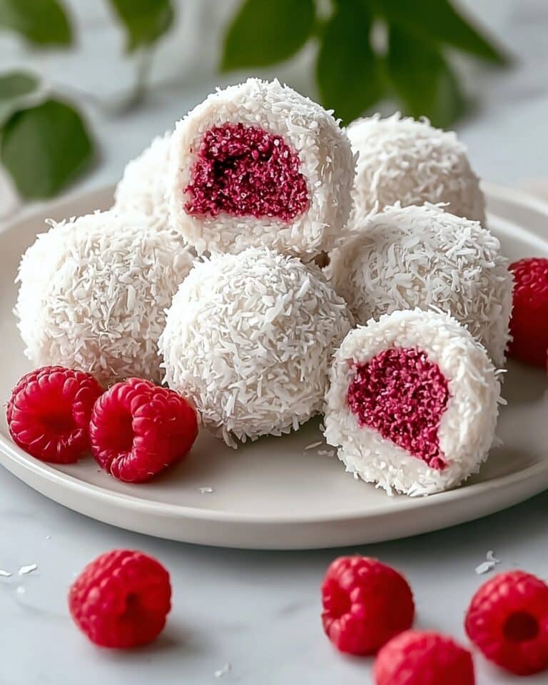 Decadent Raspberry Coconut Balls Recipe