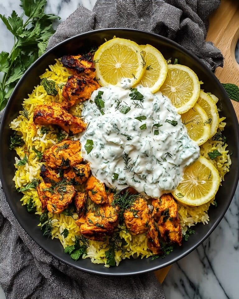 Dump And Bake Chicken Tzatziki Rice for Effortless Flavor Recipe