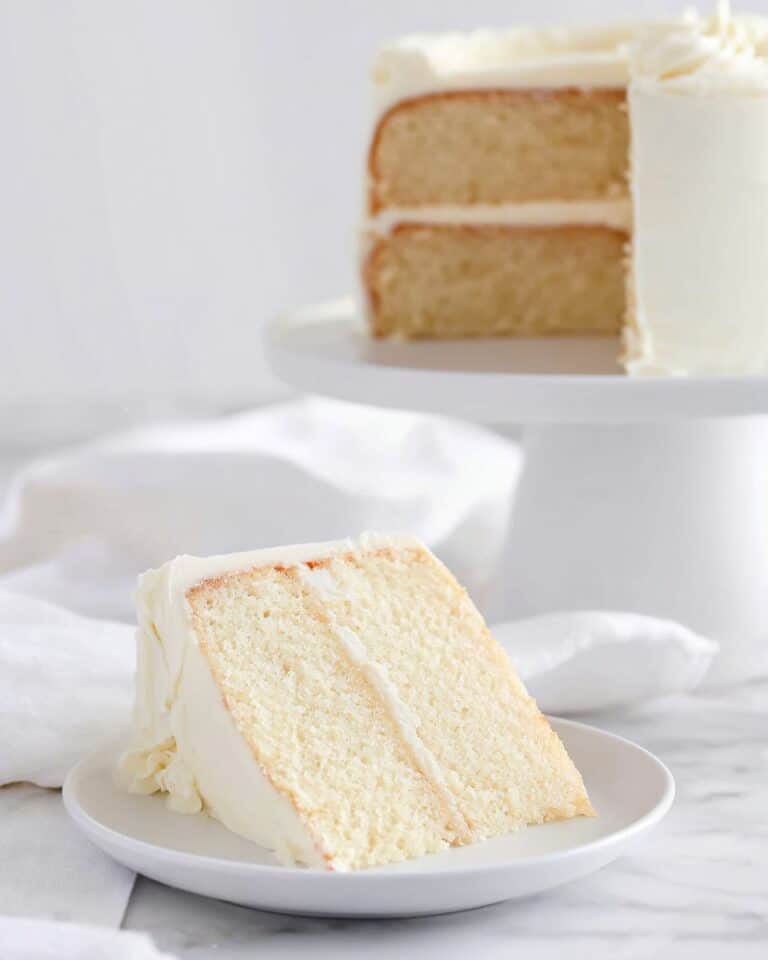 The Perfect Bakery Style White Cake Recipe