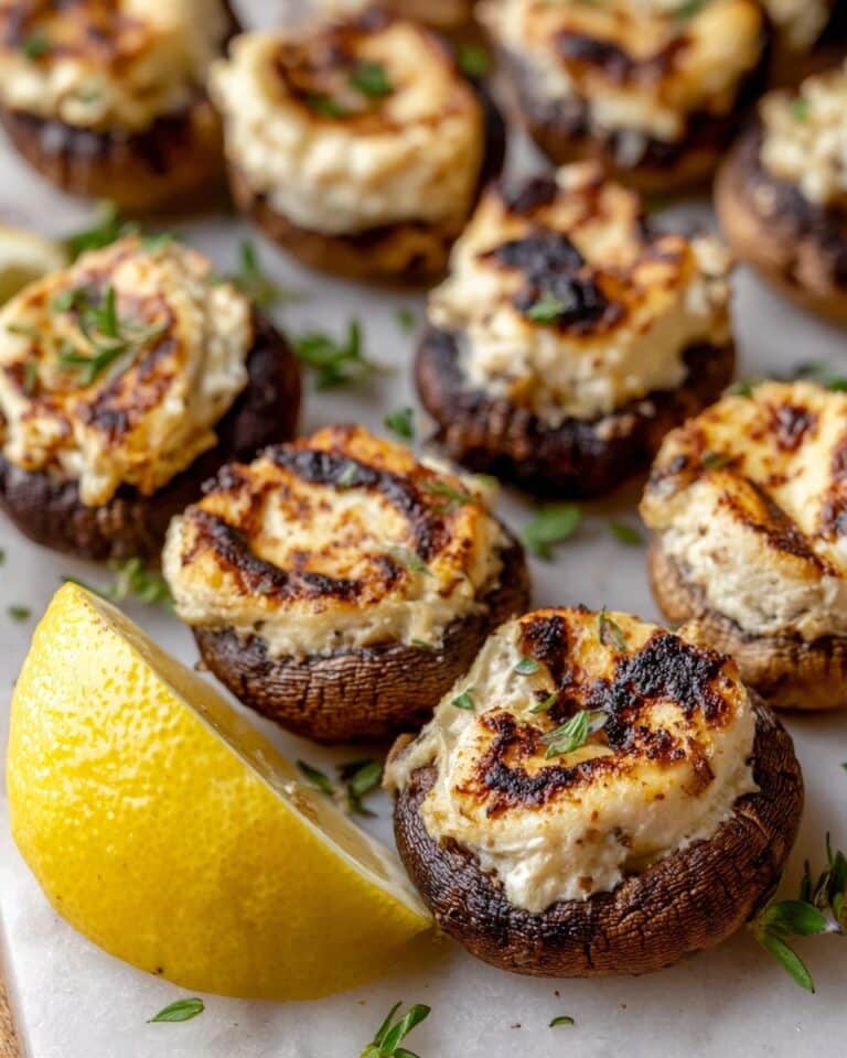 Stuffed Mushrooms Neptune (The Keg Copycat Recipe) Recipe