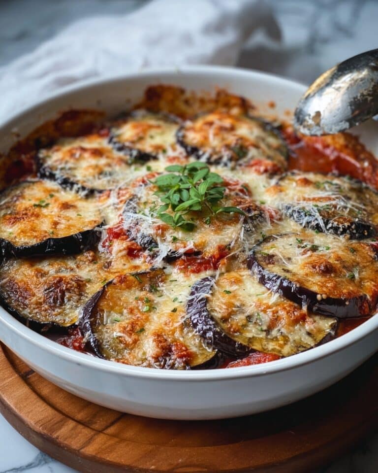Cheesy Baked Eggplant Casserole Recipe
