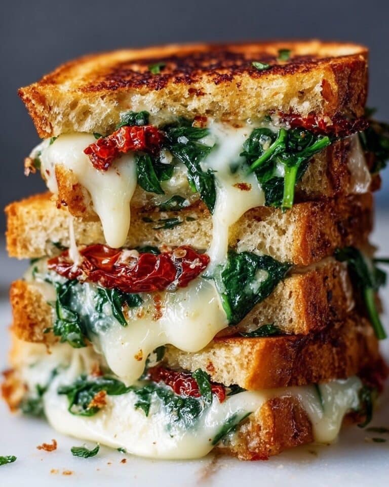 Sun Dried Tomato Spinach and Ricotta Grilled Cheese Recipe