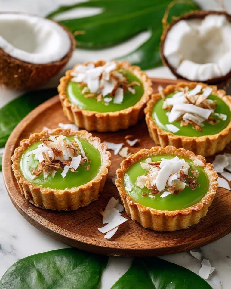 Thai Pandan Coconut Tarts Recipe