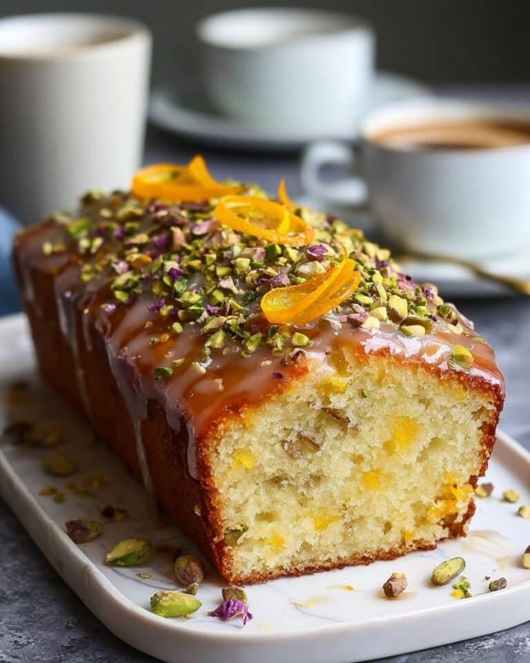 Cardamom Orange Pistachio Tea Cake Recipe