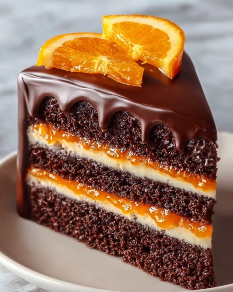 Chocolate Orange Layer Cake with Ganache Recipe