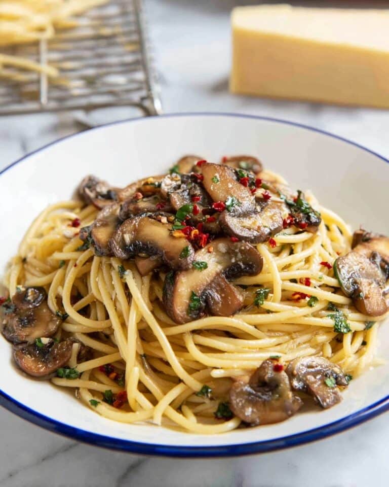 Quick Mushroom Spaghetti Recipe