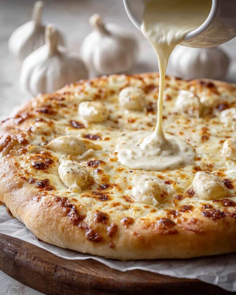 White Garlic Pizza Sauce – Creamy & Perfect for Homemade Pizza Recipe