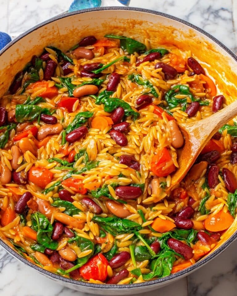 Mediterranean Orzo and Beans (Healthy One-Pot Dinner) Recipe