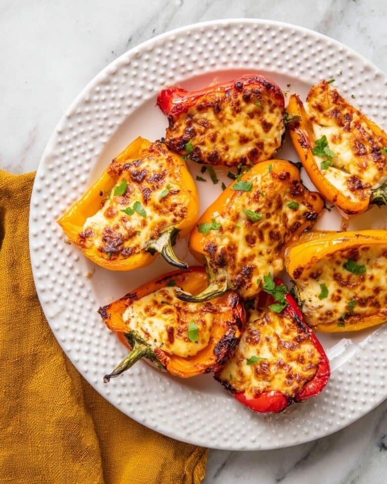 Air Fryer Cream Cheese Stuffed Mini Peppers Recipe