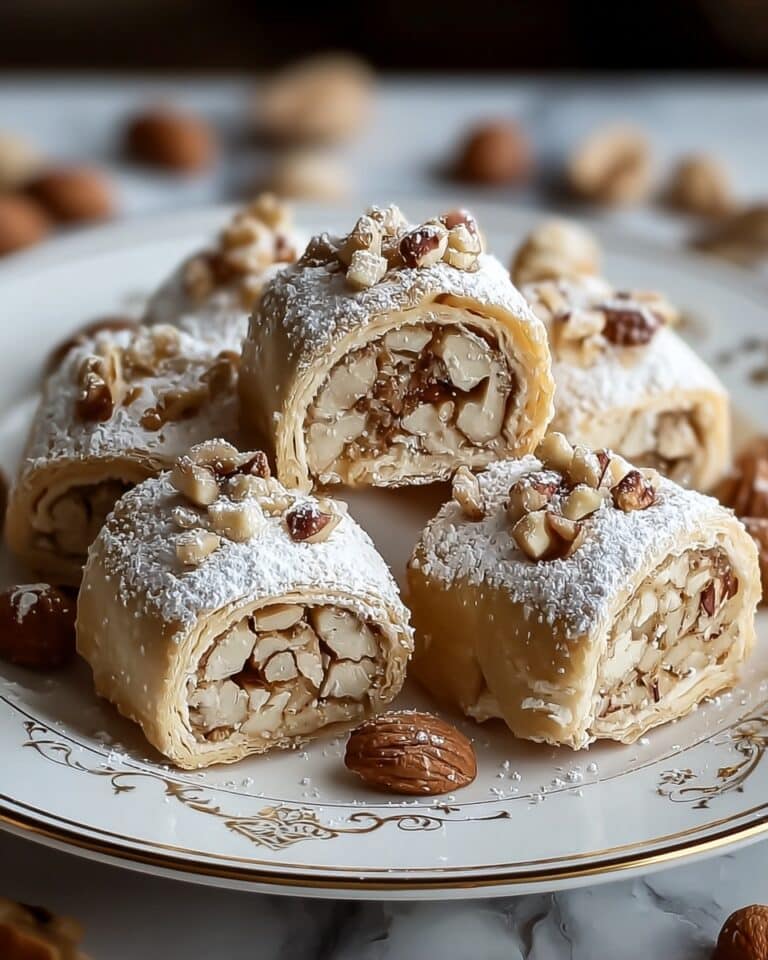 Flaky Italian Nut Roll Cookies Recipe