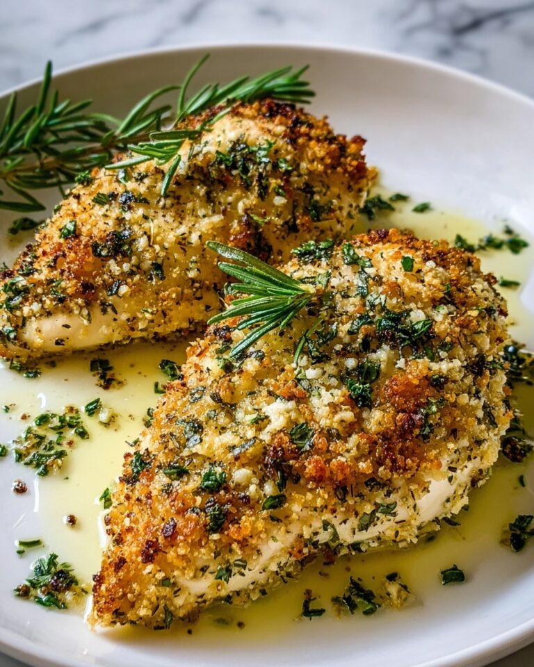 Irresistible Herb-Crusted Baked Boursin Chicken Recipe