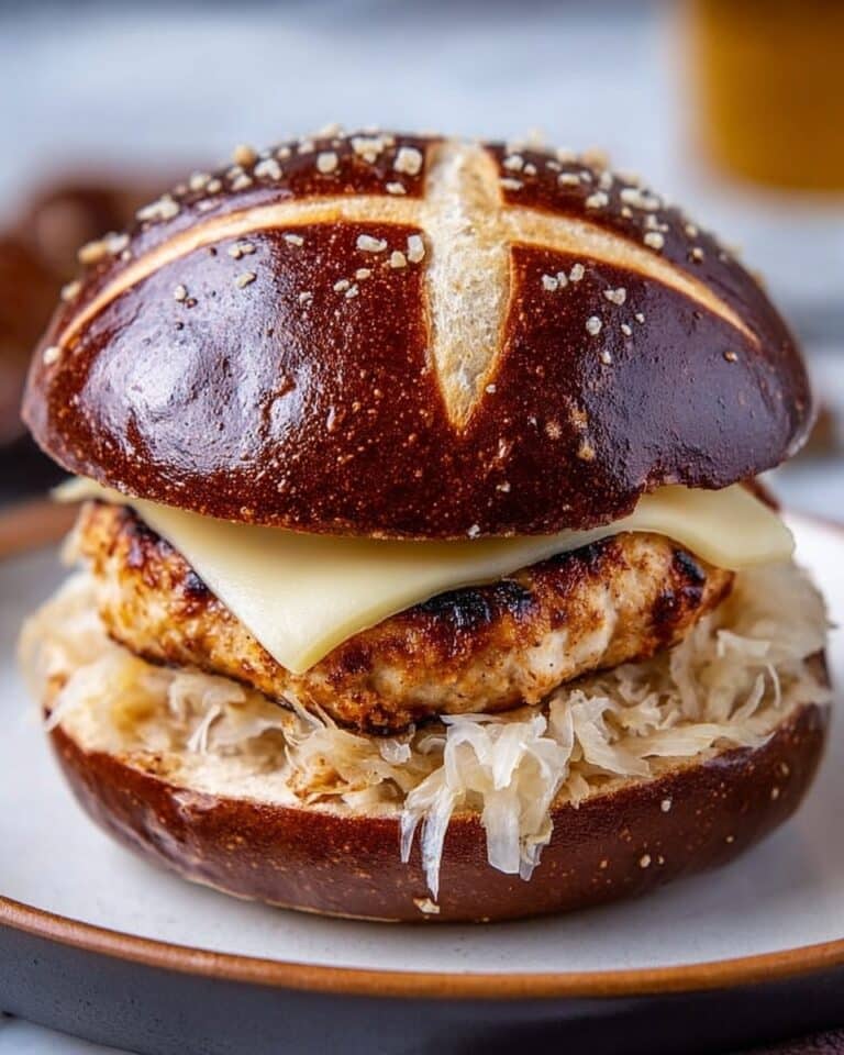 Oktoberfest Maple Mustard Chicken Burger Recipe