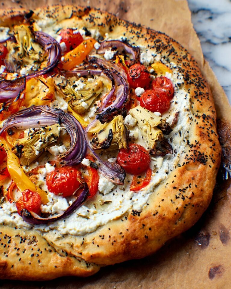 Gyro Pizza with Tzatziki Drizzle Recipe