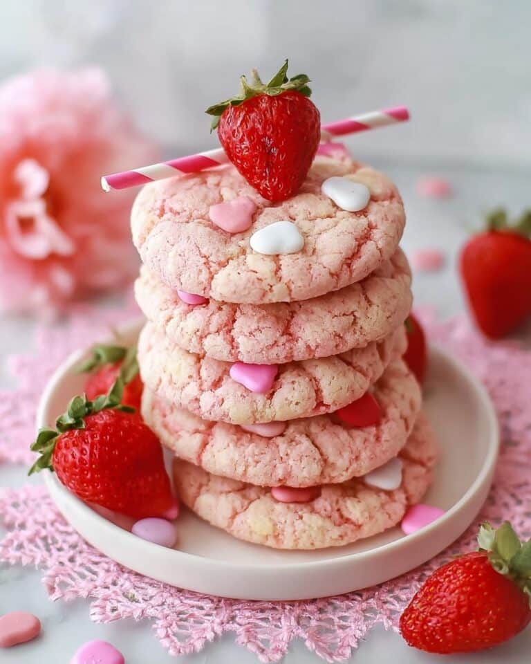 Strawberry Milkshake Cookies Recipe