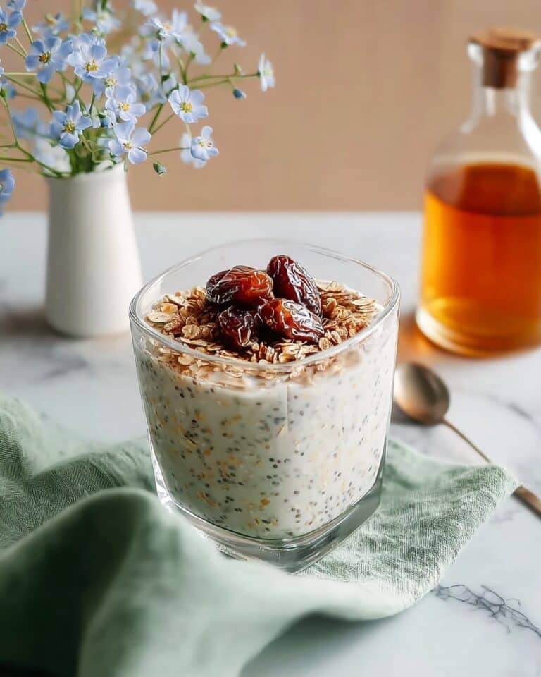 10-Minute Date Overnight Oats with Chia Seeds Recipe