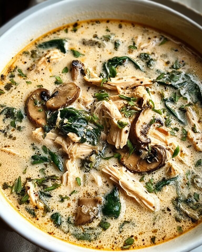 Creamy Rotisserie Chicken Mushroom Soup Recipe